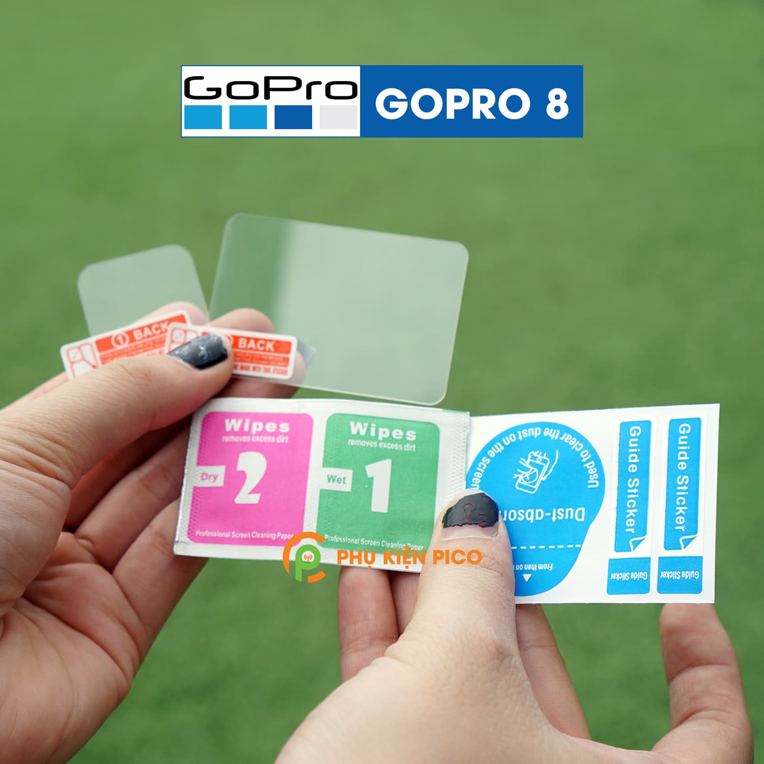 Cường lực GoPro Hero 8 độ cứng 9H chống trầy xước - Dán màn hình Gopro Hero 8 - 2