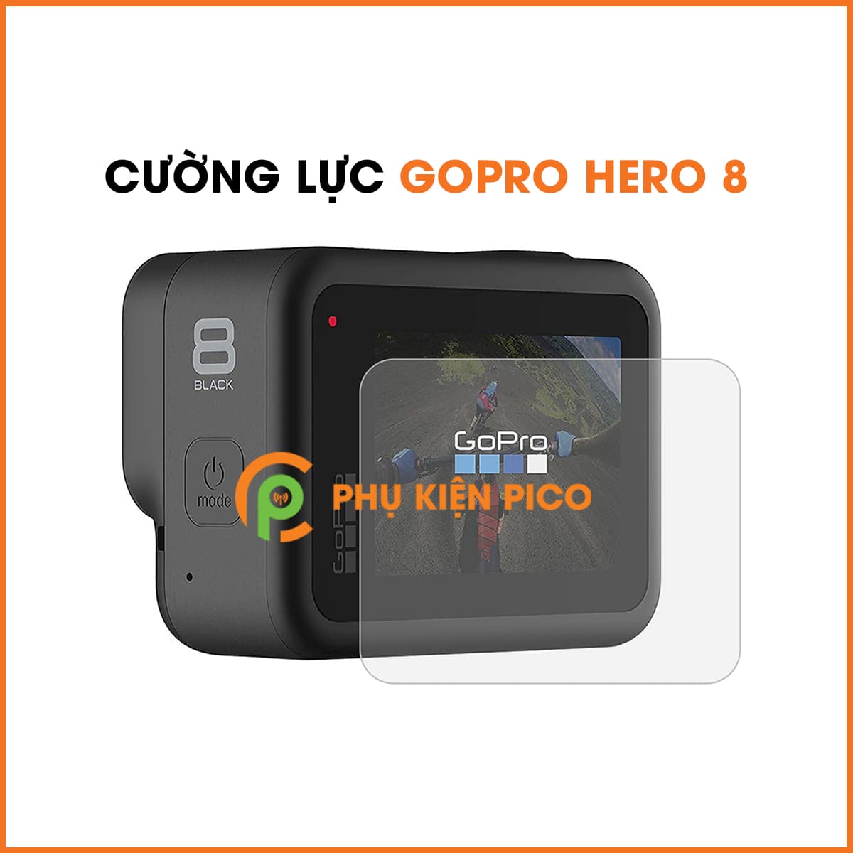 Cường lực GoPro Hero 8 độ cứng 9H chống trầy xước - Dán màn hình Gopro Hero 8