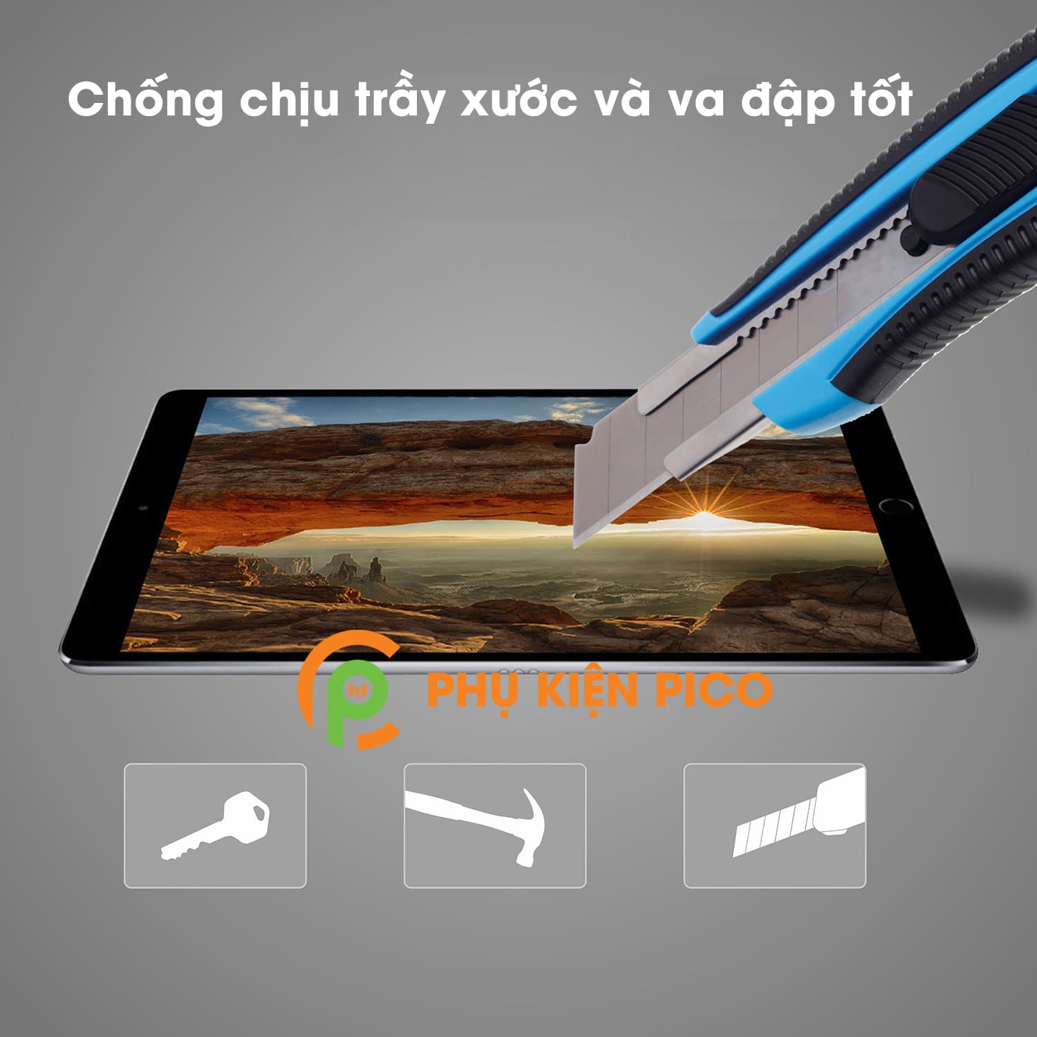 Kính cường lực Apple Ipad 10.2 2019 chính hãng Gor độ cứng 9H - 3