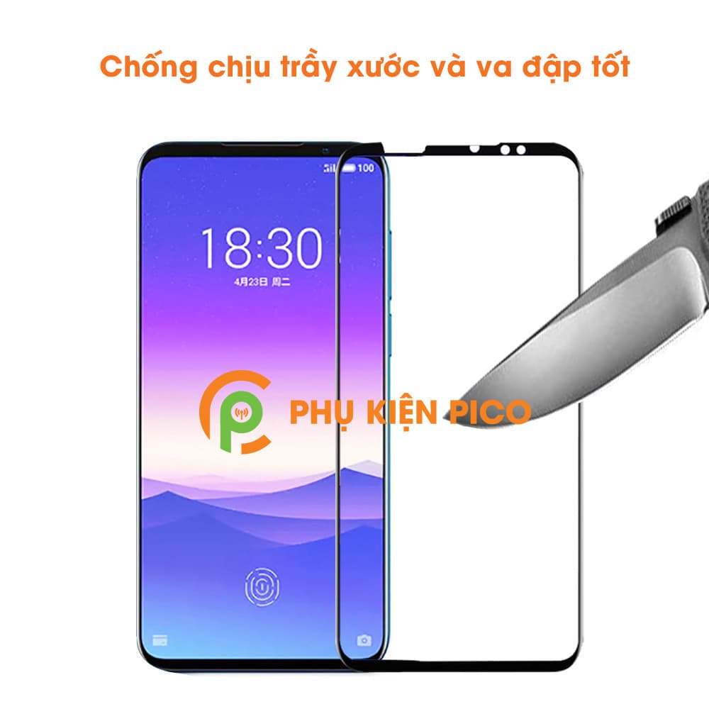 Kính cường lực Meizu 16s viền siêu mỏng độ cứng 9H - 2