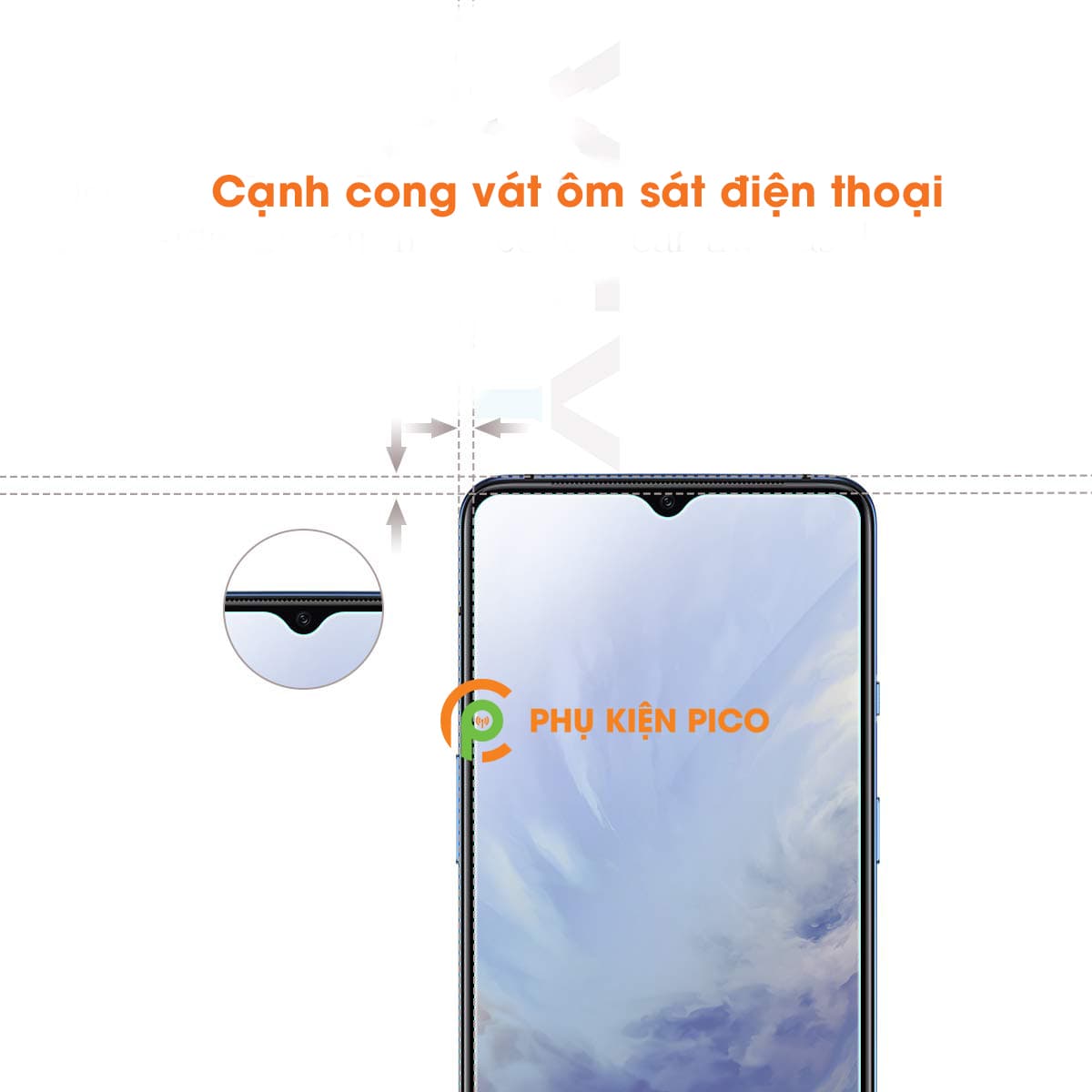 Cường lực Oneplus 7T chính hãng Gor độ cứng 9H full keo màn hình - 6