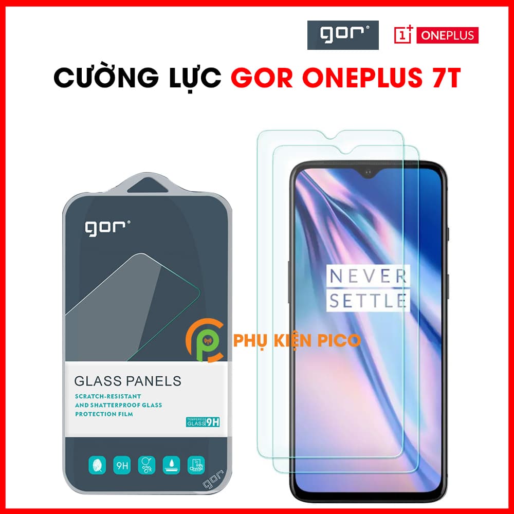 Cường lực Oneplus 7T chính hãng Gor độ cứng 9H full keo màn hình
