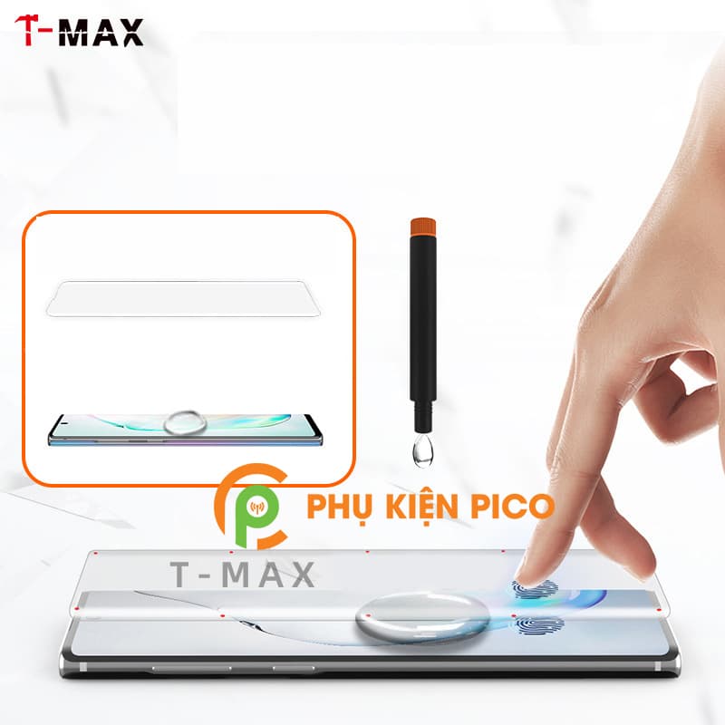 Cường lực Xiaomi Mi Note 10 Pro chính hãng T-Max Liquid trong suốt keo UV full màn hình - 3
