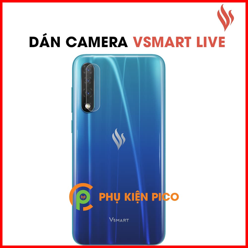 Miếng dán camera Vsmart Live trong suốt chống xước camera