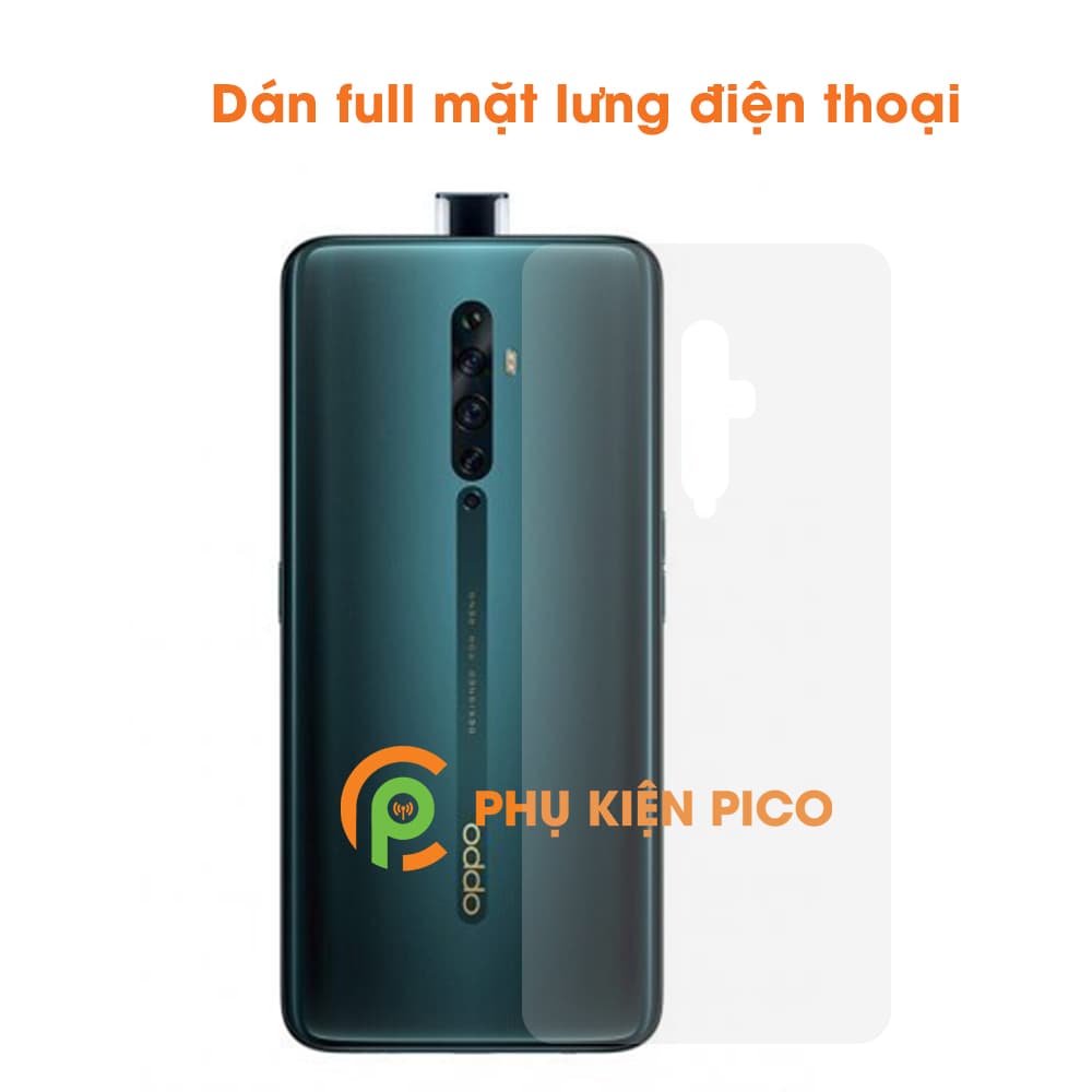 Dán mặt lưng Oppo Reno 2F cao cấp PPF dẻo trong suốt - 3