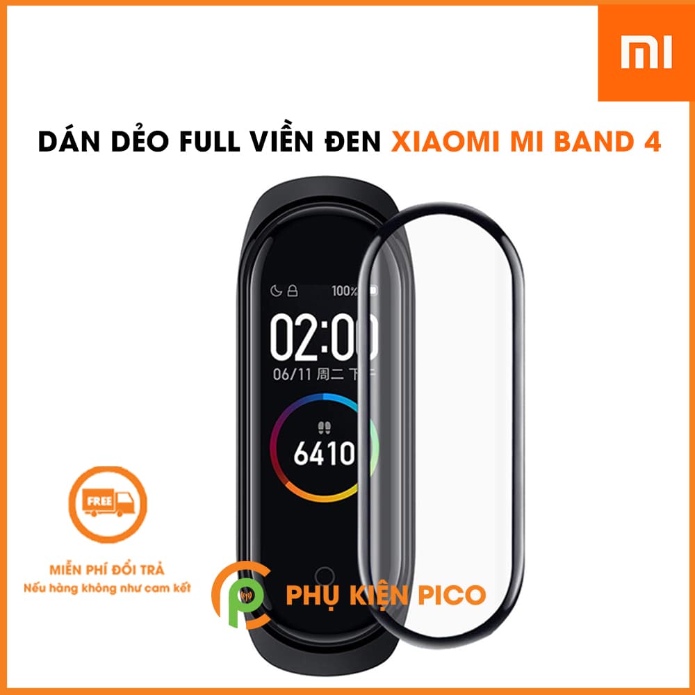 Dán màn hình đồng hồ Xiaomi Mi Band 4 dẻo full viền siêu mỏng