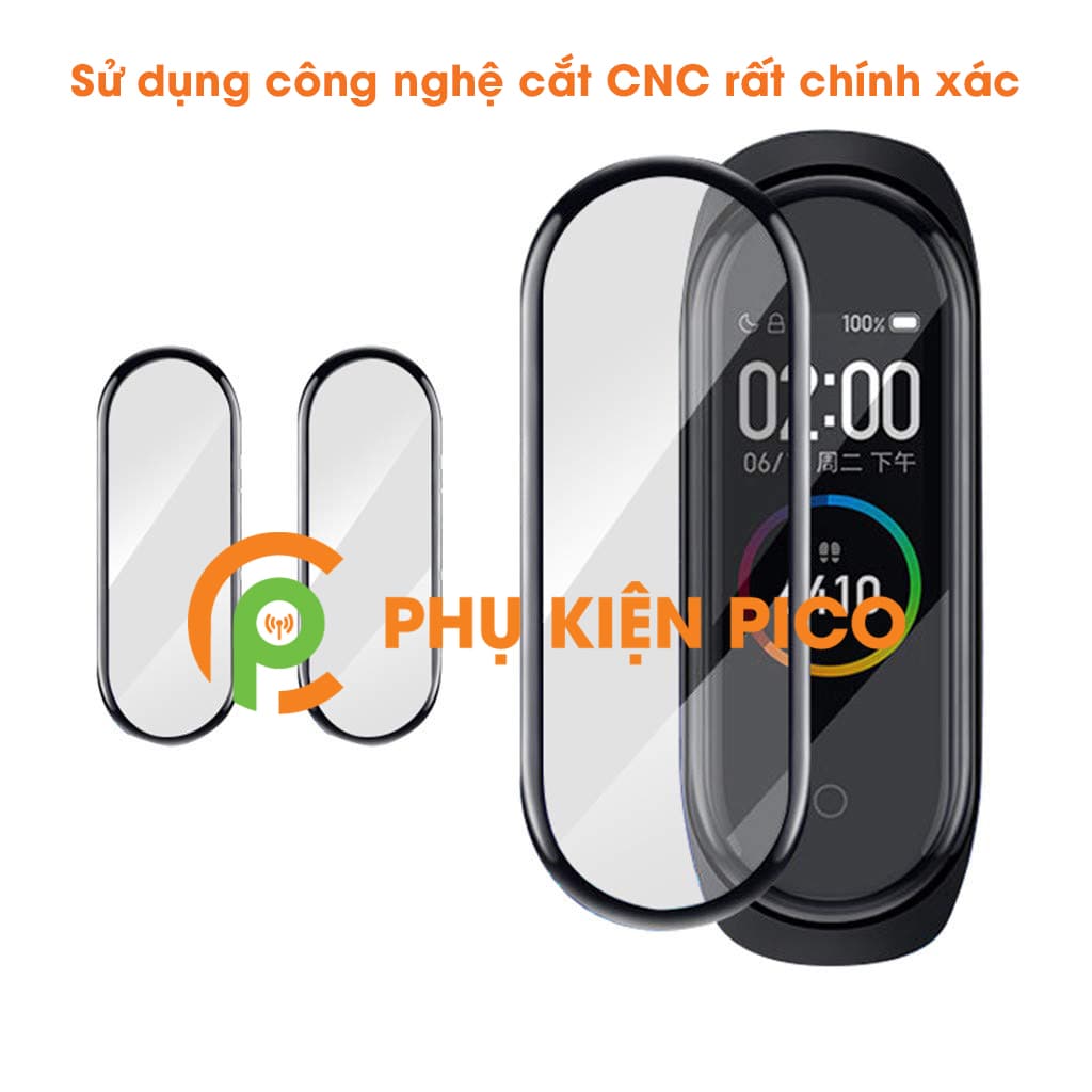 Dán màn hình đồng hồ Xiaomi Mi Band 4 dẻo full viền siêu mỏng - 4