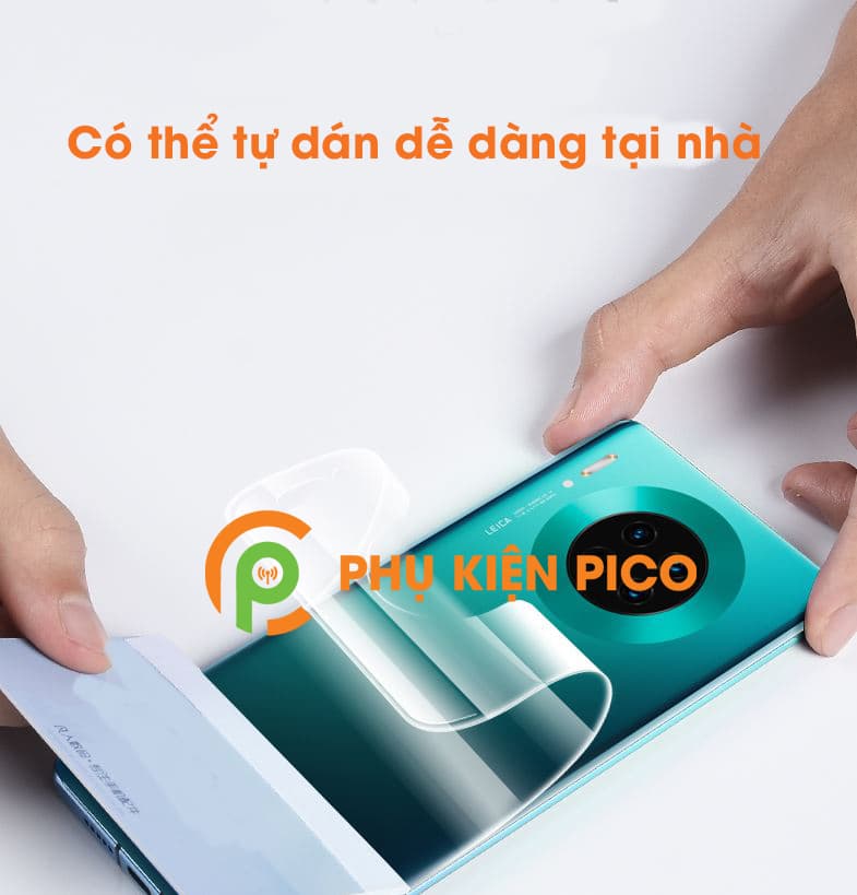 Dán mặt lưng Huawei Mate 30 Pro cao cấp PPF dẻo trong suốt - 4