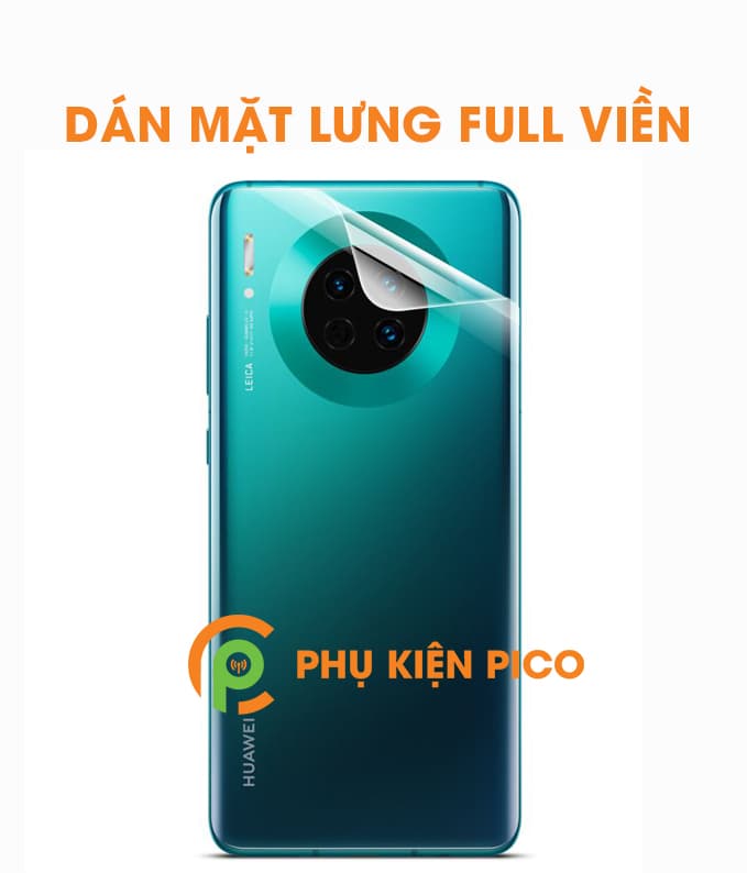 Dán mặt lưng Huawei Mate 30 Pro dẻo trong suốt bản đặc biệt full viền - 5