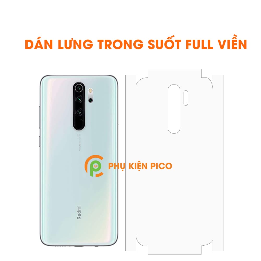 Dán dẻo mặt lưng Xiaomi Redmi Note 8 Pro full viền trong suốt bản đặc biệt - 2