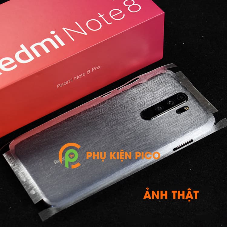 Dán dẻo mặt lưng Xiaomi Redmi Note 8 Pro full viền vân mờ bản đặc biệt - 2