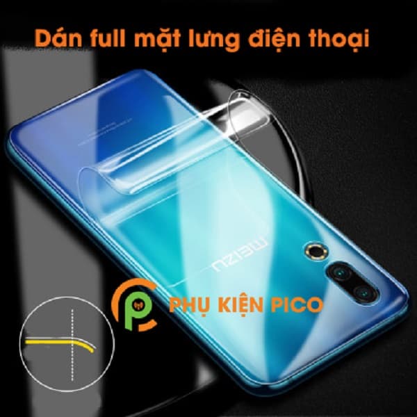 Dán mặt lưng Meizu 16S cao cấp PPF dẻo trong suốt - 5