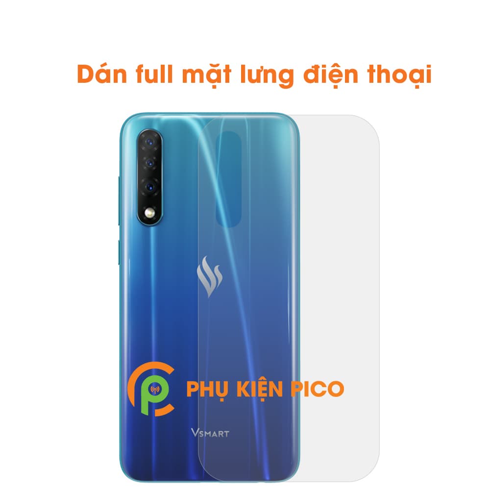 Dán mặt lưng Vsmart Live cao cấp PPF dẻo trong suốt - 4