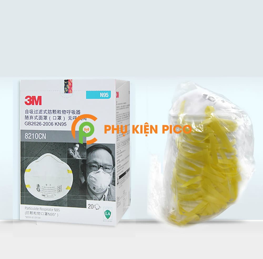 Khẩu trang 3M N95 chống bụi siêu mịn PM2.5 kháng khuẩn bảo vệ sức khỏe (8210CN) - 4