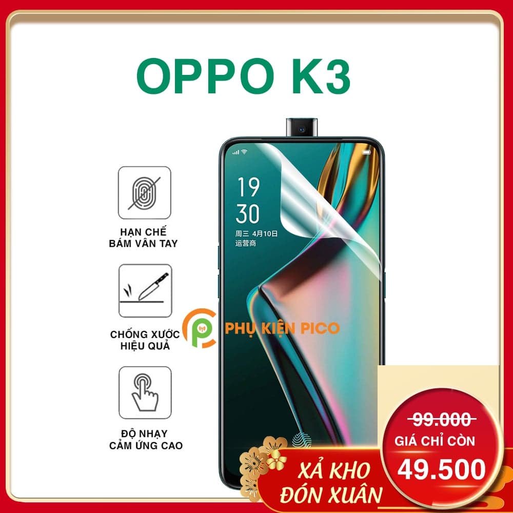 Dán màn hình Oppo K3 PPF cao cấp trong suốt full keo