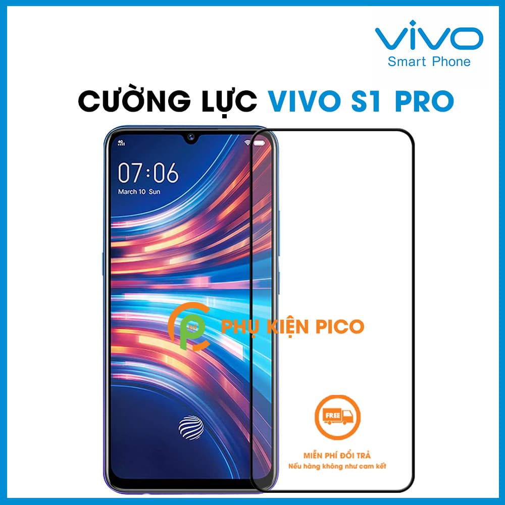 Kính cường lực Vivo S1 Pro full màn hình độ cứng 9H
