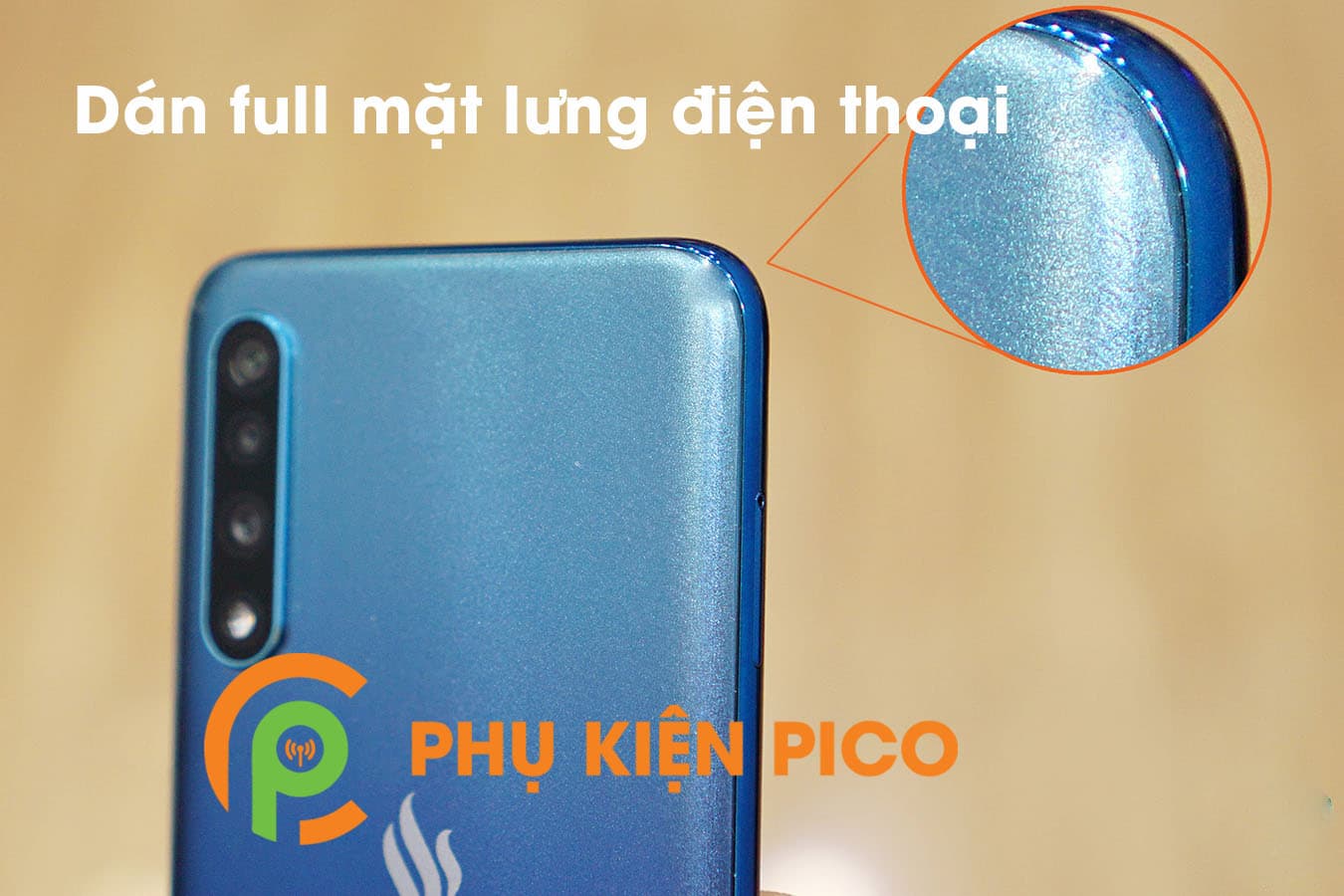 Dán lưng Vsmart Live chống bám vân tay nhám - 5