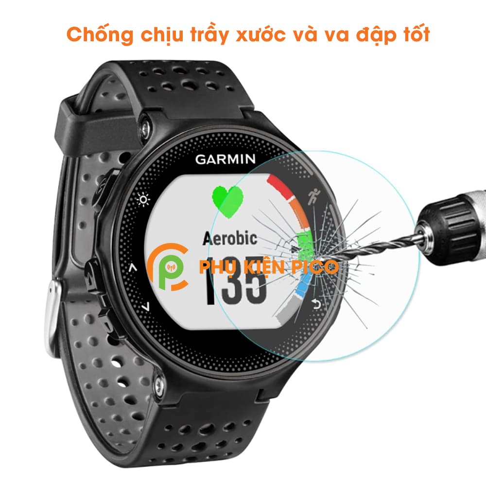 Cường lực đồng hồ Garmin Forerunner 235 trong suốt độ cứng 9H - 5
