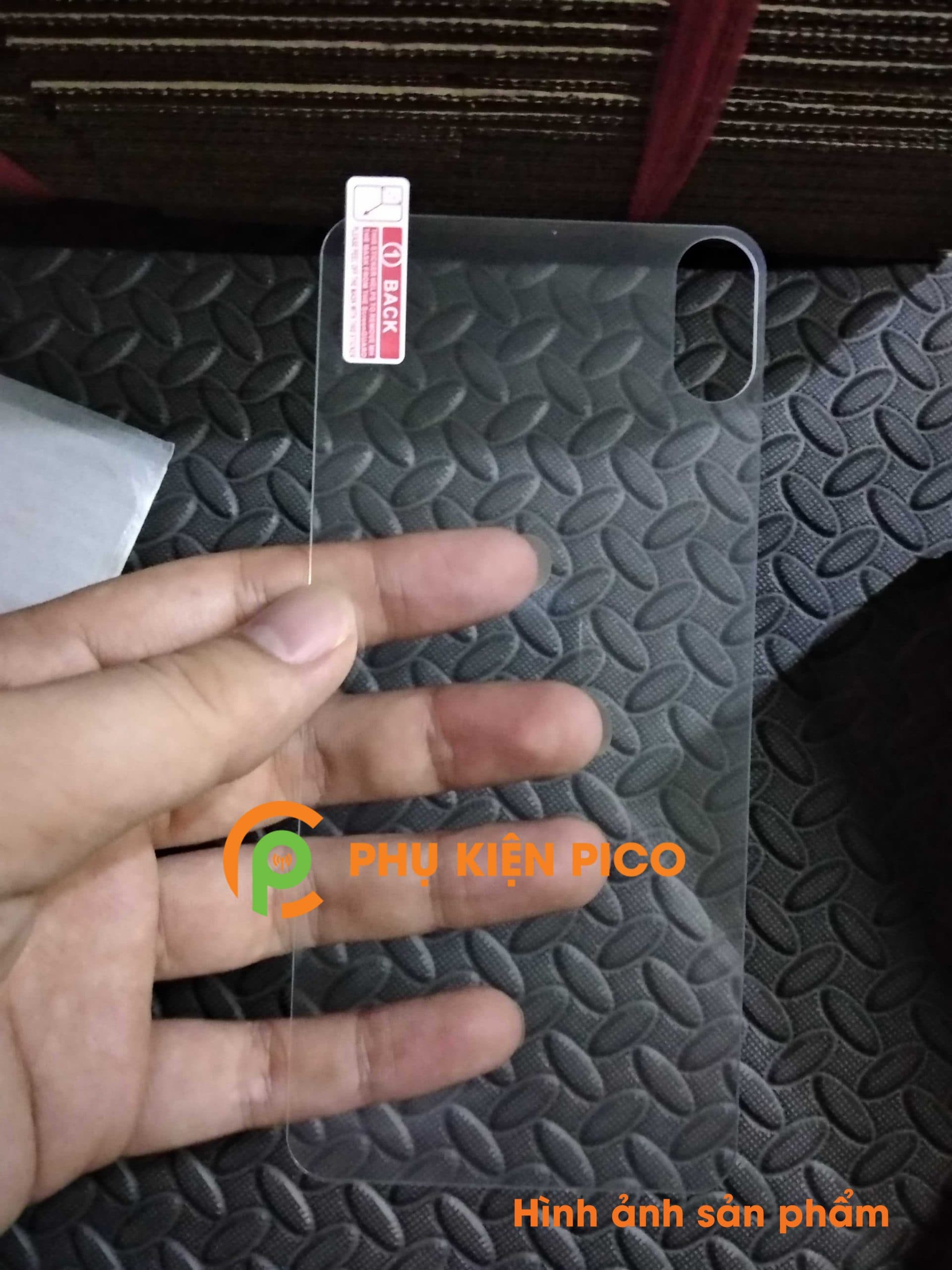 Kính cường lực mặt lưng Iphone Xs Max trong suốt độ cứng 9H - 2