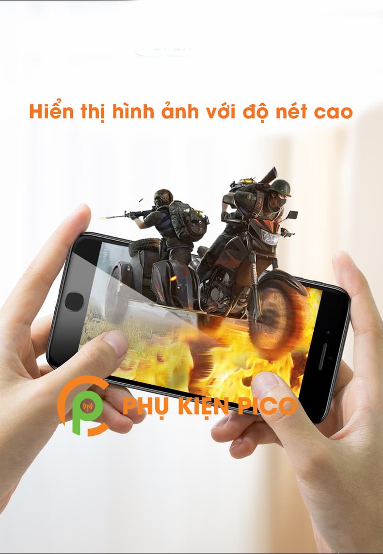 Kính cường lực Iphone 7 Plus, Iphone 8 Plus full viền độ cứng 9H - 4