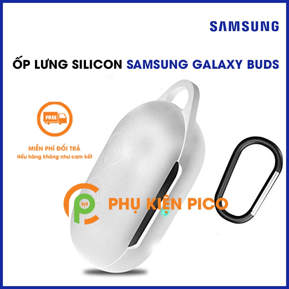 Ốp lưng Samsung Galaxy Buds silicon dẻo màu trắng