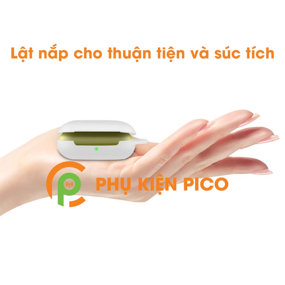 Ốp lưng Samsung Galaxy Buds silicon dẻo màu trắng - 4
