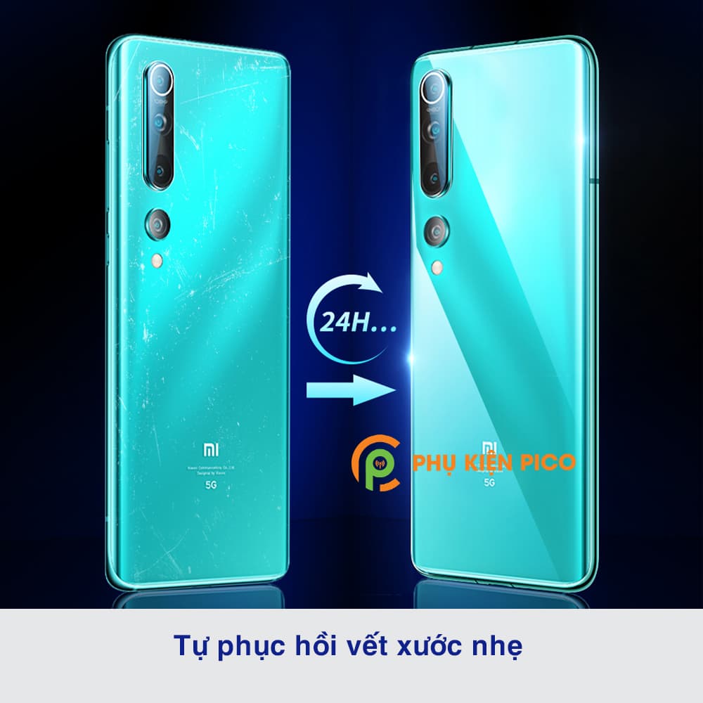 Dán lưng Xiaomi Mi 10 cao cấp PPF dẻo trong suốt - 5