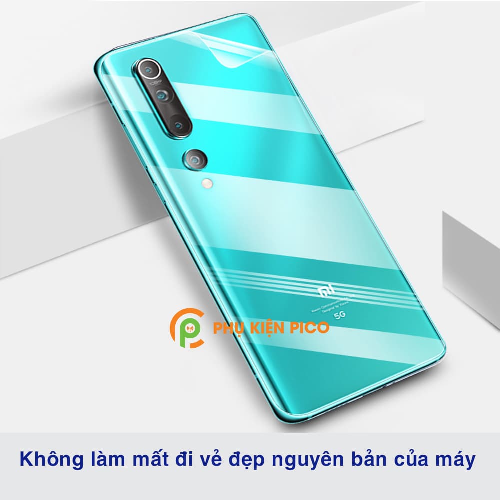Dán lưng Xiaomi Mi 10 cao cấp PPF dẻo trong suốt - 4
