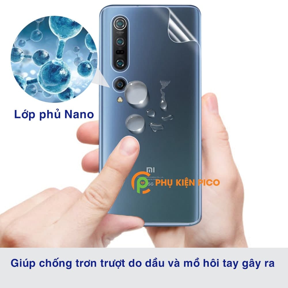 Dán lưng Xiaomi Mi 10 Pro cao cấp PPF dẻo trong suốt - 3
