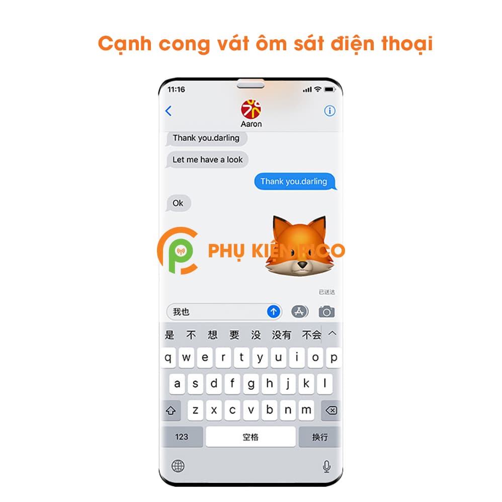 Kính cường lực Iphone 11 Pro viền vô cực full màn hình độ cứng 9H - 7