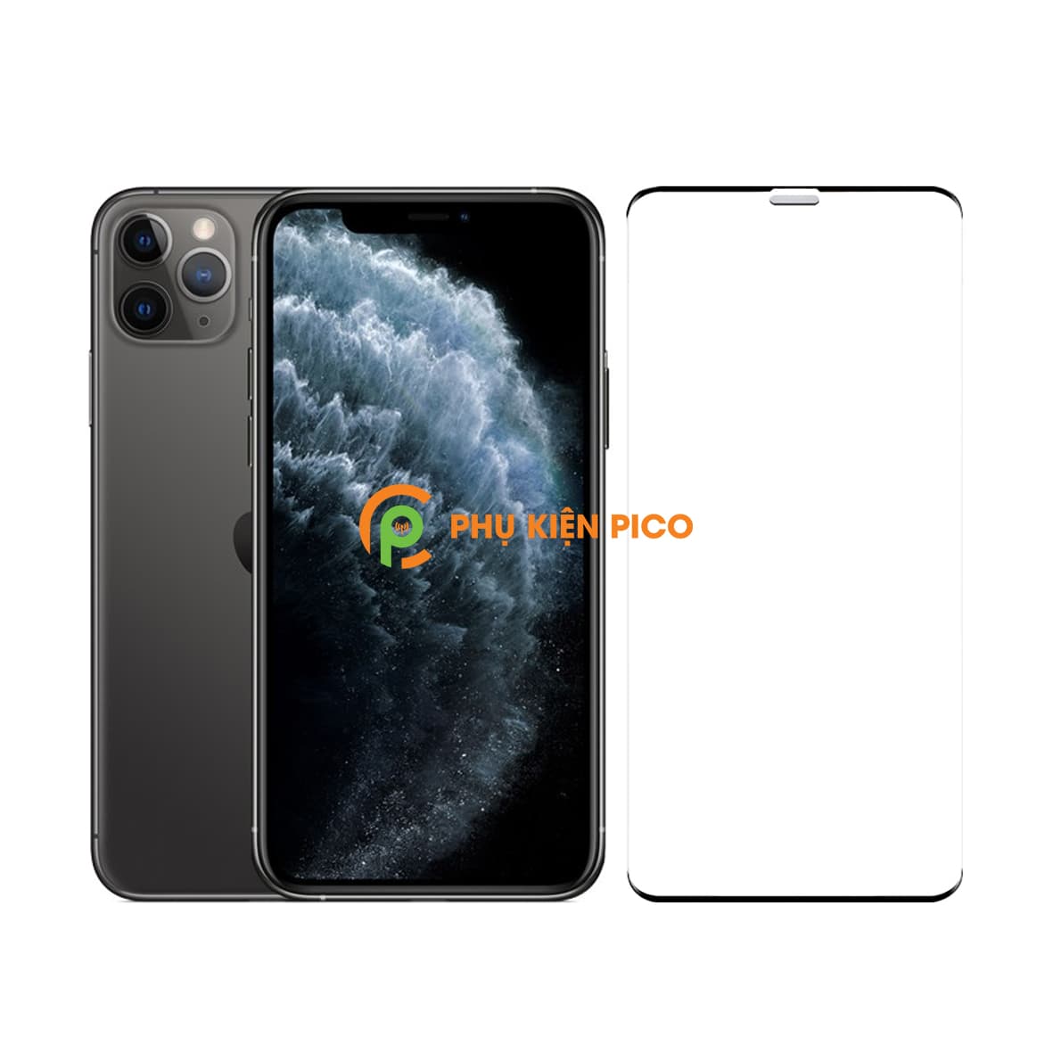 Kính cường lực Iphone 11 Pro viền vô cực full màn hình độ cứng 9H - 3
