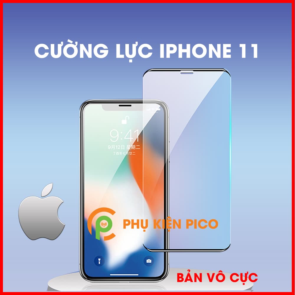 Kính cường lực Iphone 11 viền vô cực full màn hình độ cứng 9H