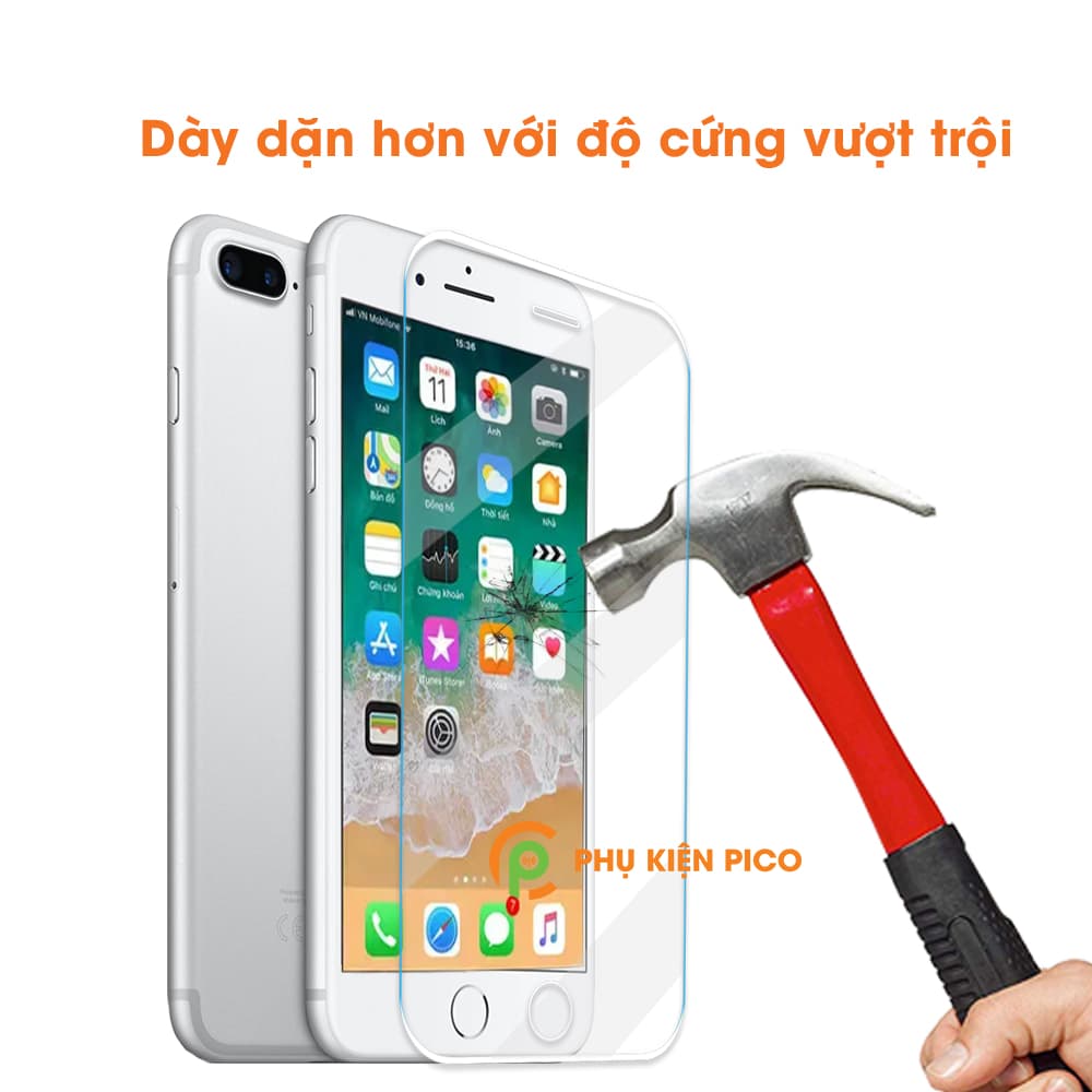 Kính cường lực Iphone 8 Plus viền vô cực full màn hình độ cứng 9H - 5