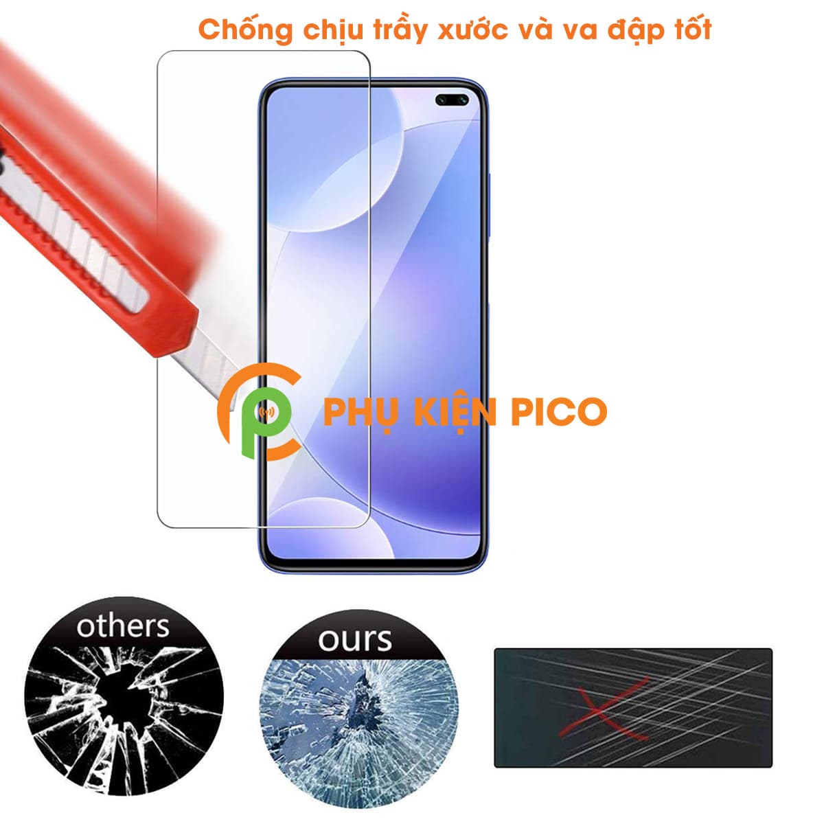 Kính cường lực Xiaomi Poco X2 chính hãng Gor trong suốt - 4