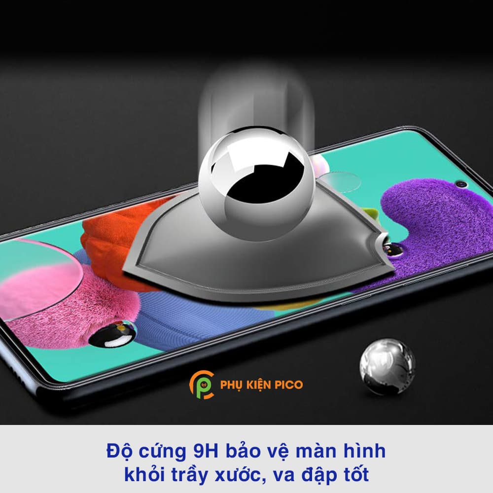 Kính cường lực Samsung A71 full màn hình trong suốt dùng chung với mọi loại ốp lưng - 2