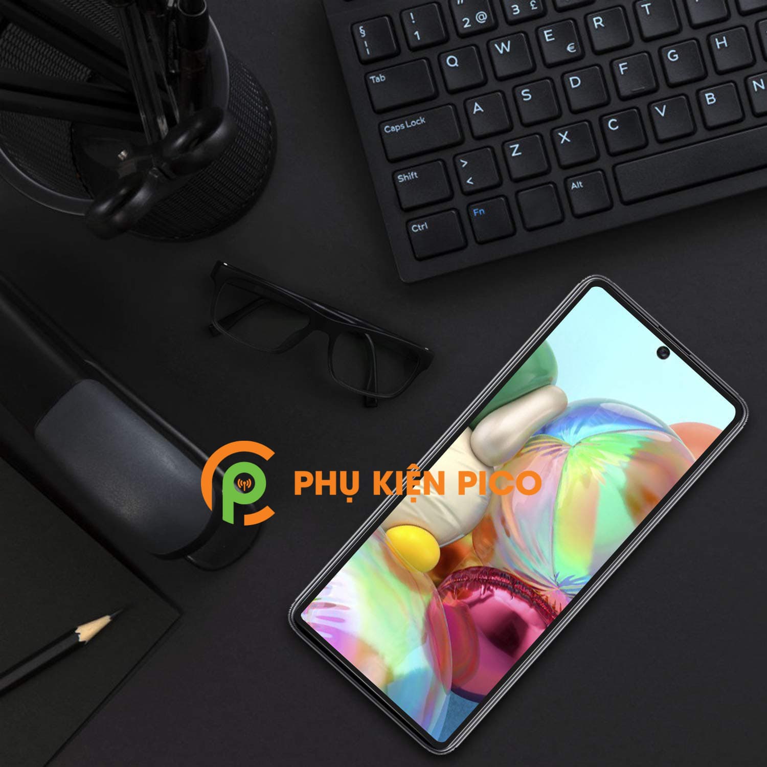 Cường lực Samsung Galaxy A71 full màn hình viền siêu mỏng - 2