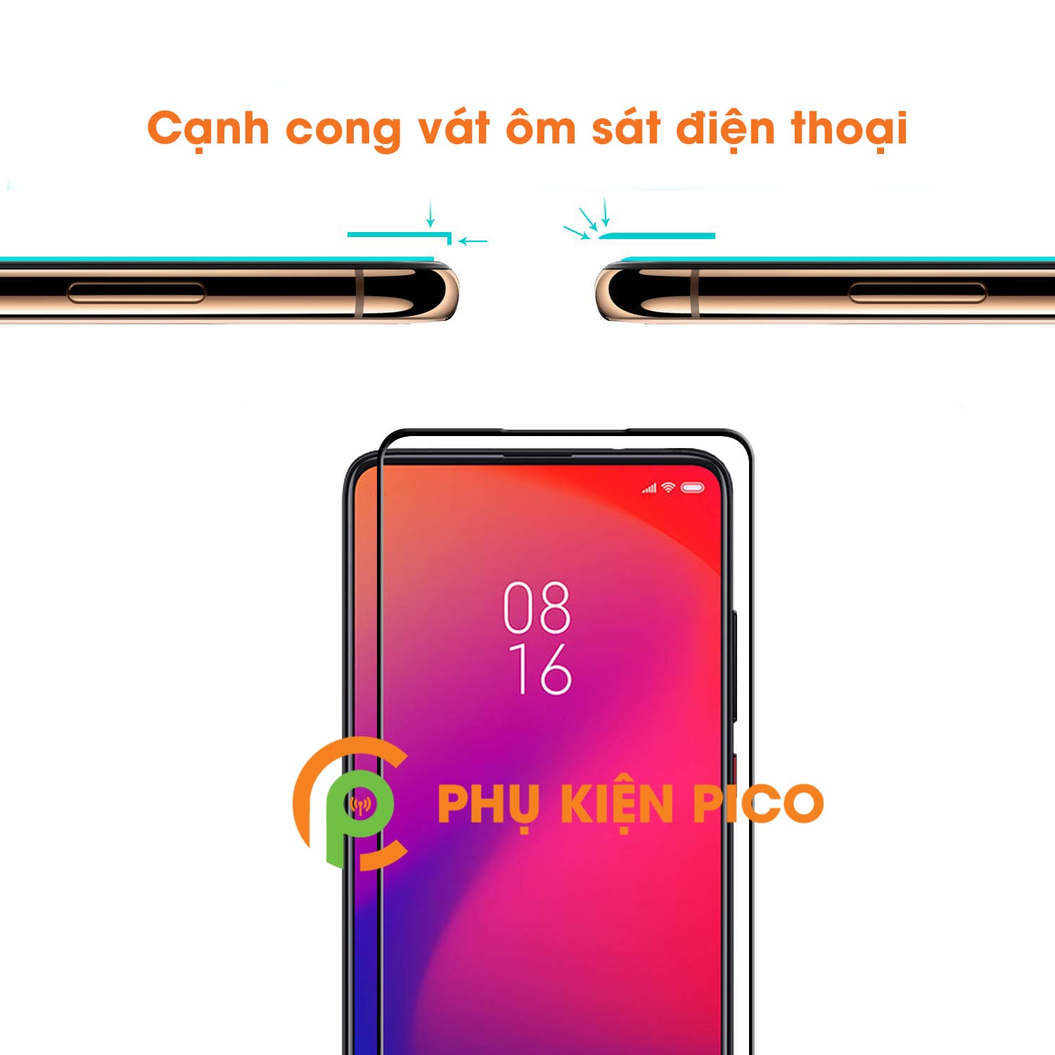 Cường lực Xiaomi Mi 9T chính hãng Gor viền đen mỏng - 3
