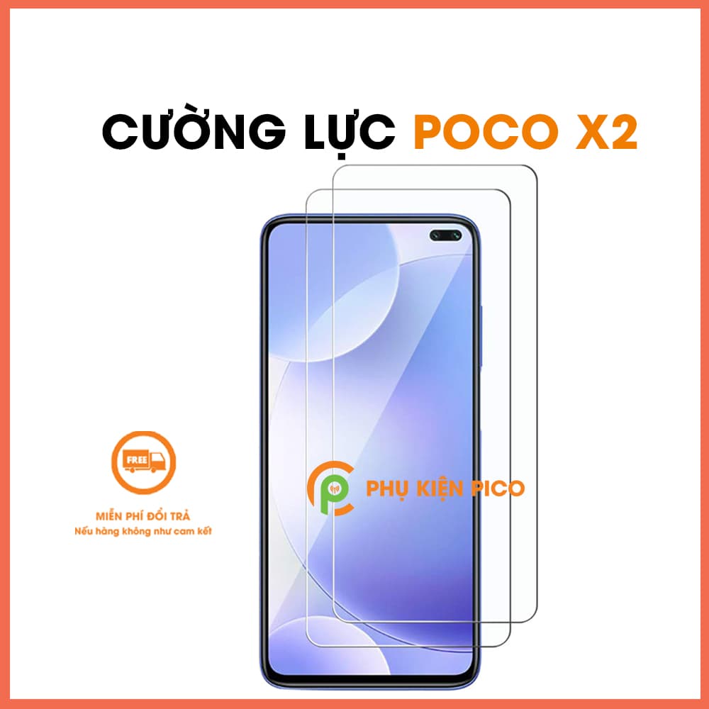 Kính cường lực Poco X2 trong suốt full viền độ cứng 9H