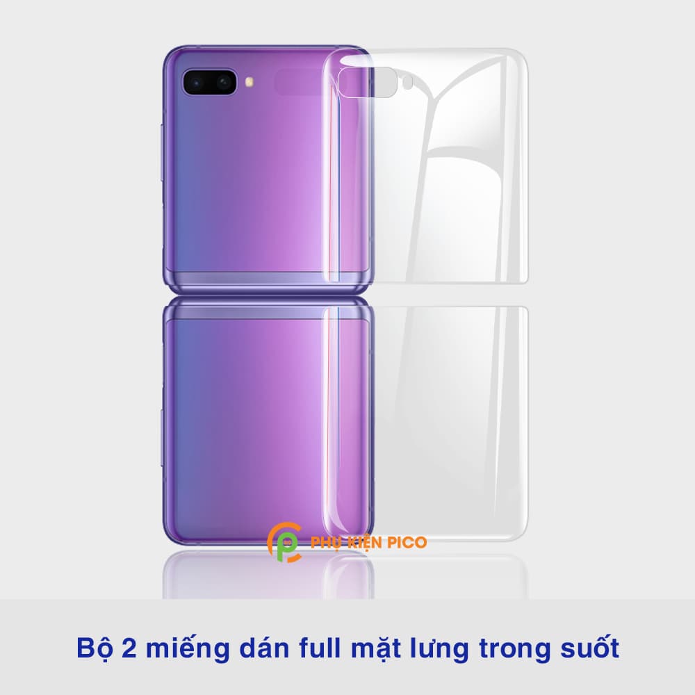 Dán lưng Samsung Z Flip full mặt lưng trong suốt PPF tự phục hồi vết xước - 6