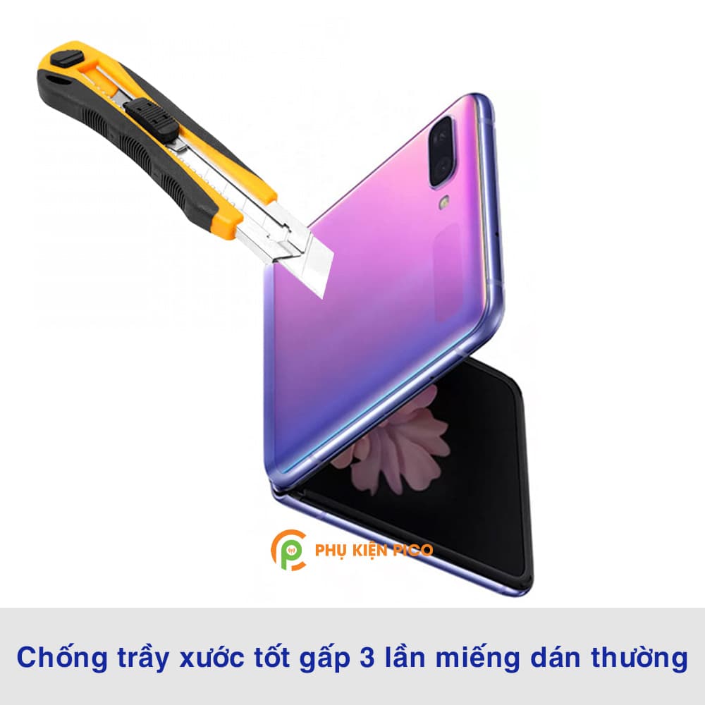 Dán lưng Samsung Z Flip full mặt lưng trong suốt PPF tự phục hồi vết xước - 2