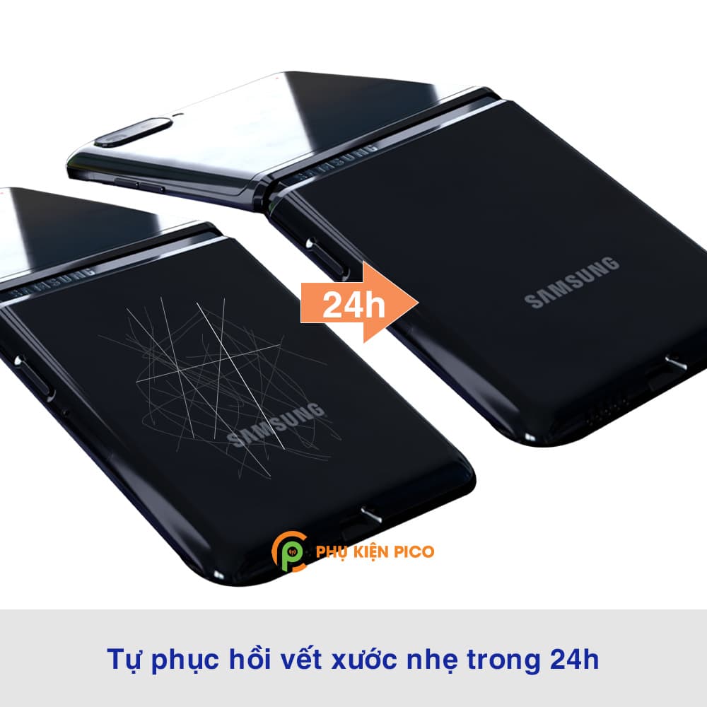 Dán lưng Samsung Z Flip full mặt lưng trong suốt PPF tự phục hồi vết xước - 3
