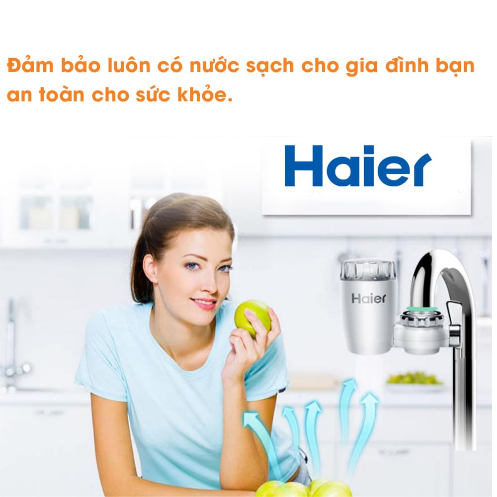 Đầu lọc nước tại vòi, Thiết bị khử mùi khử tạp chất chính hãng Haier - 3