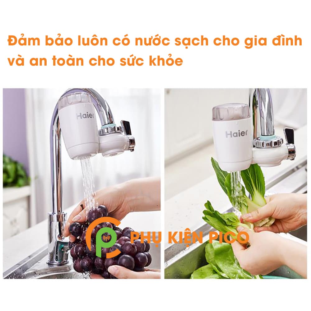 Đầu lọc nước tại vòi, Thiết bị khử mùi khử tạp chất chính hãng Haier - 4