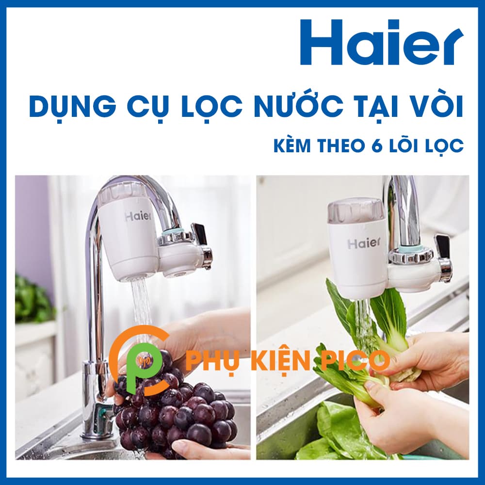Đầu lọc nước tại vòi, Thiết bị khử mùi khử tạp chất chính hãng Haier