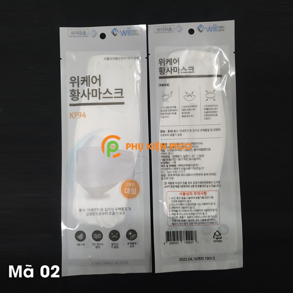 Khẩu trang kháng khuẩn chống bụi mịn KF94 Hàn Quốc mã 2 - 3
