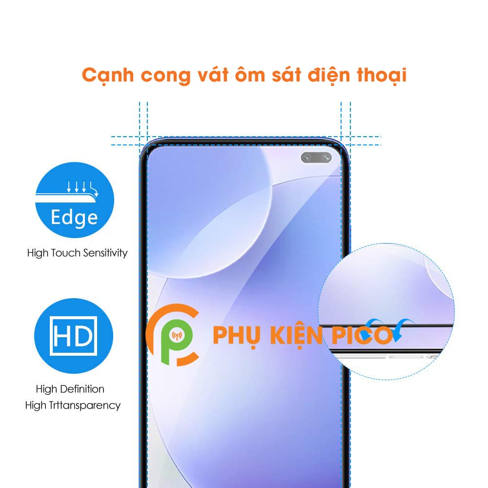 Kính cường lực Poco X2 viền siêu mỏng độ cứng 9H - 5