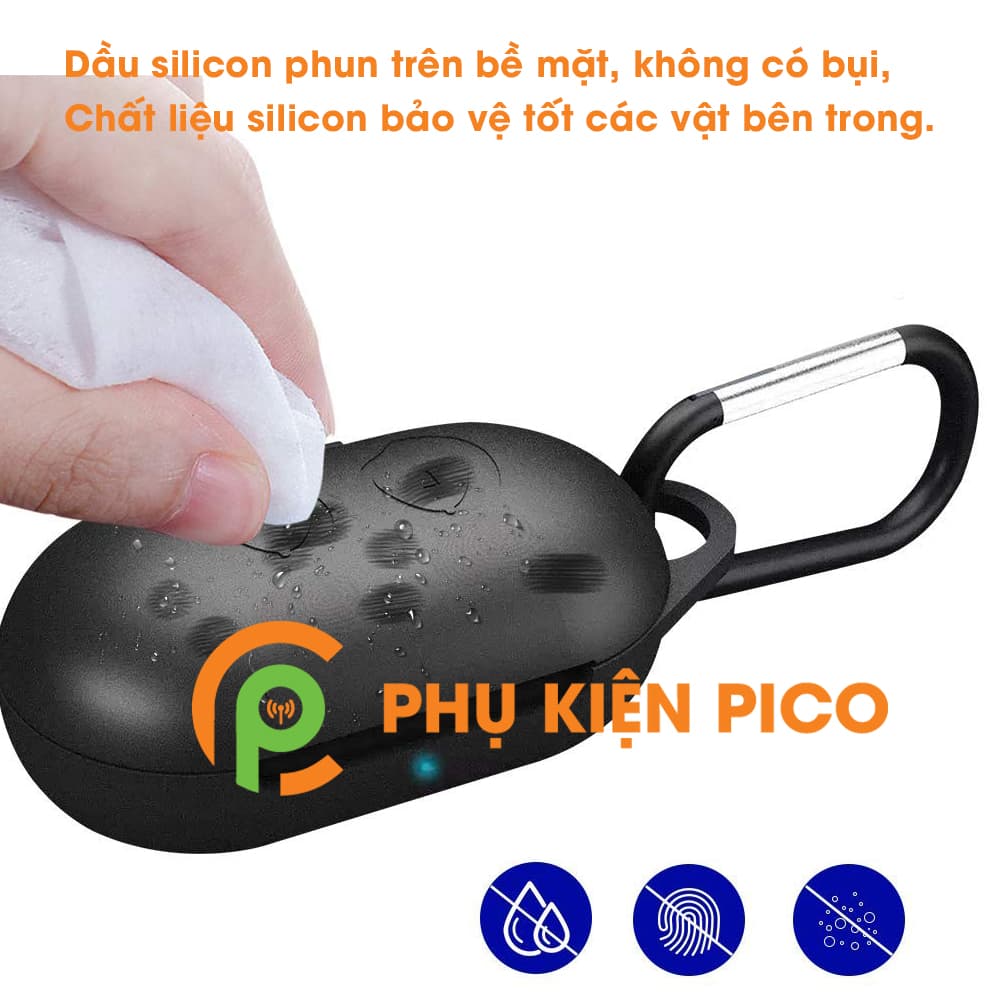 Ốp lưng Samsung Galaxy Buds silicon dẻo màu đen - 3