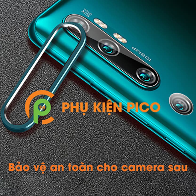 Vòng bảo vệ camera Xiaomi Mi Note 10 Pro - Ốp viền camera Xiaomi Mi Note 10 Pro màu xanh - 2