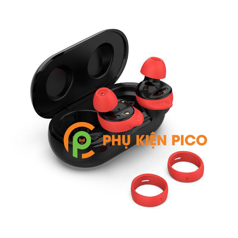 Vỏ bảo vệ tai nghe Samsung Galaxy Buds silicon dẻo màu đỏ - 2