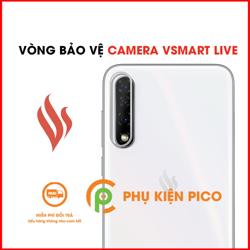 Vòng bảo vệ camera Vsmart Live màu bạc